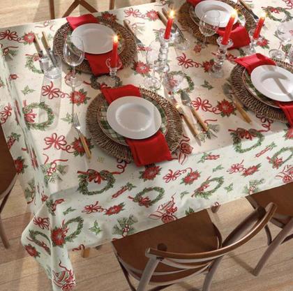 Imagem de Toalha de Mesa Retangular 8 Lugares Celebra Natal 121 Dohler