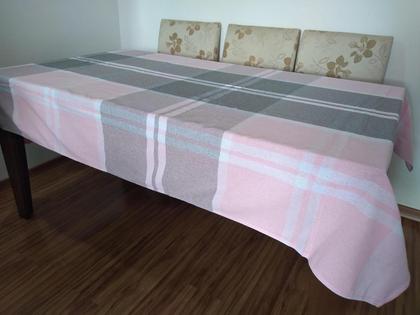 Imagem de Toalha de Mesa Retangular 8 Lugares Colibri Listrada Santa Sofia 140x300