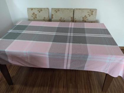 Imagem de Toalha de Mesa Retangular 8 Lugares Colibri Listrada Santa Sofia 140x300