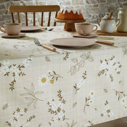 Imagem de Toalha de Mesa Retangular 8 Lugares Dohler Athenas Esmeralda Limpa Fácil 160x 250 cm