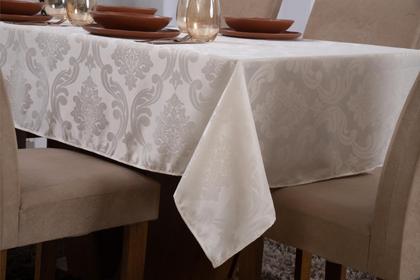 Imagem de toalha de mesa retangular 8 lugares jacquard 1,35x2,60