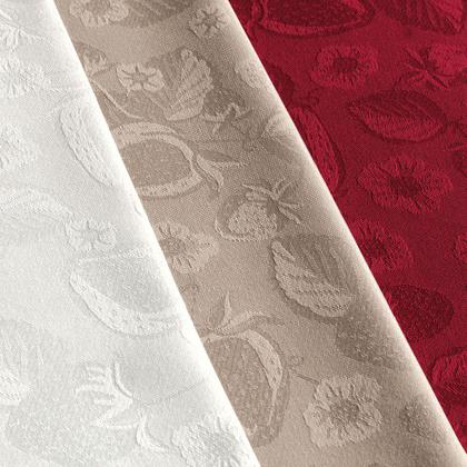 Imagem de Toalha de Mesa Retangular 8 Lugares Jacquard Beatrice Carmim