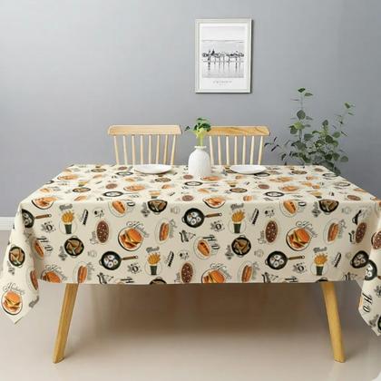 Imagem de Toalha de mesa retangular 8 lugares plástica térmica estampada