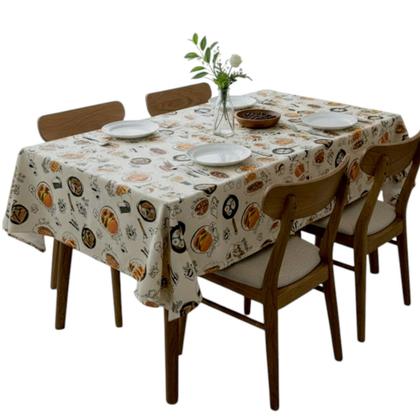 Imagem de Toalha de mesa retangular 8 lugares plástica térmica estampada