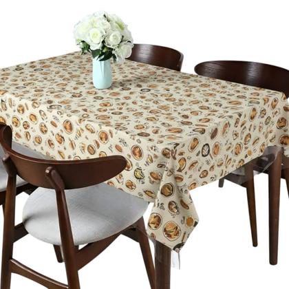 Imagem de Toalha de mesa retangular 8 lugares plástica térmica estampada