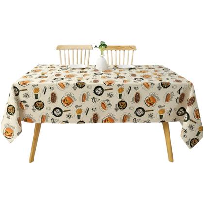 Imagem de Toalha de mesa retangular 8 lugares plástica térmica estampada