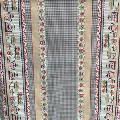 Imagem de Toalha de mesa retangular 8 lugares plástica térmica estampada