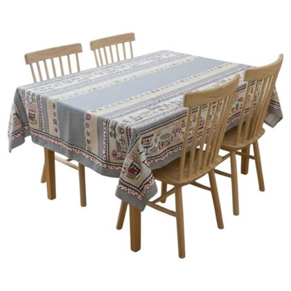 Imagem de Toalha de mesa retangular 8 lugares plástica térmica estampada