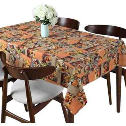 Imagem de Toalha de mesa retangular 8 lugares plástica térmica estampada