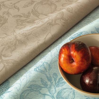 Imagem de Toalha de Mesa Retangular 8 Lugares Sempre Limpa Roman Azul Karsten