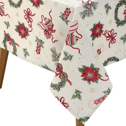Imagem de Toalha de Mesa Retangular Celebra - Natal 121 - 8 Lugares - Dohler