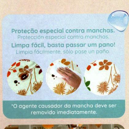 Imagem de Toalha de Mesa Retangular Clean Renova Digital Dohler - 8 Lugares 1,60 x 2,70 - Tecido Limpa Fácil