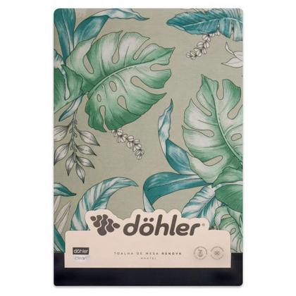 Imagem de Toalha de Mesa Retangular Clean Renova Digital Dohler - 8 Lugares 1,60 x 2,70 - Tecido Limpa Fácil