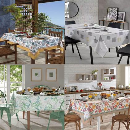 Imagem de Toalha de Mesa Retangular Clean Renova Estampada 1,40m x 2,10m - Dohler