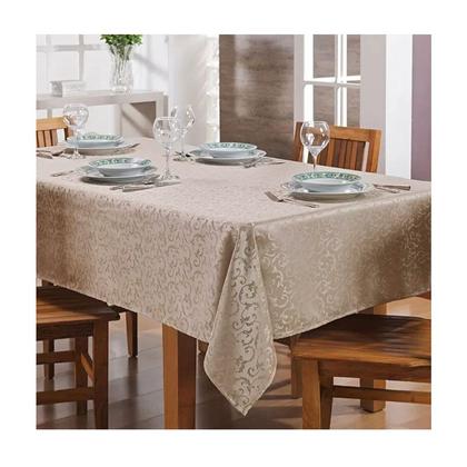 Imagem de Toalha de Mesa Retangular Dourada Kaki Impermeavel 220x160cm