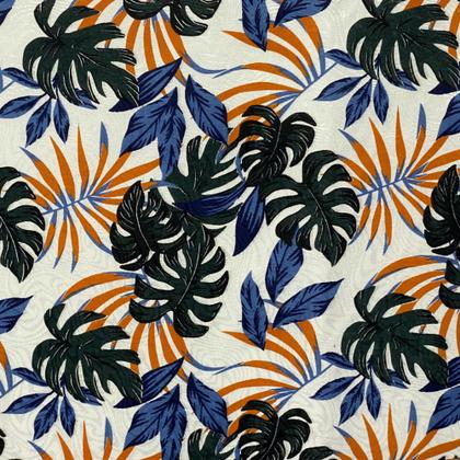 Imagem de Toalha De Mesa Retangular Estampada Folhagens