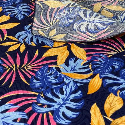 Imagem de Toalha De Mesa Retangular Estampada Folhagens