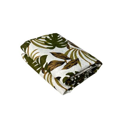 Imagem de Toalha De Mesa Retangular Estampada Folhagens