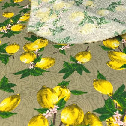 Imagem de Toalha De Mesa Retangular Estampada Limão