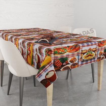 Imagem de Toalha De Mesa Retangular Impermeavel Termica 6 Lugares