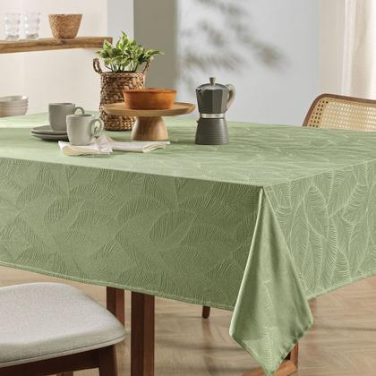 Imagem de Toalha de Mesa Retangular Karsten Tilia Verde 8 Lugares