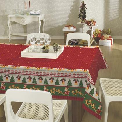 Imagem de Toalha de Mesa Retangular Lepper 8 Lugares Natal 1,40m x 2,50m Magia