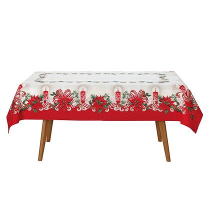 Imagem de Toalha de Mesa Retangular Natalina 8 Lugares - Natal 120 - Dohler
