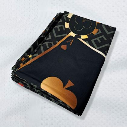 Imagem de Toalha de Mesa Retangular Poker - Cassino Preta