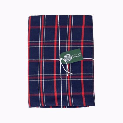 Imagem de Toalha de Mesa Retangular Xadrez Azul e Vermelha