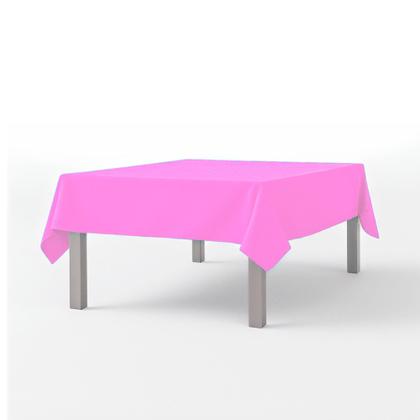 Imagem de Toalha de mesa Rosa claro plástica 137x274 decoração festa