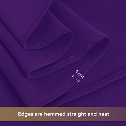 Imagem de Toalha de mesa sancua de poliéster roxo 152x305cm para mesa de 8 pés, pacote com 8