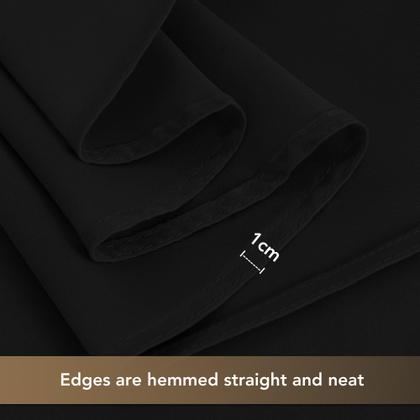 Imagem de Toalha de mesa sancua redonda 120 cm de poliéster preto (pacote com 6)