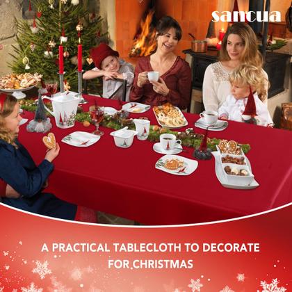 Imagem de Toalha de mesa sancua Retangular 137 x 274 cm Resistente a manchas