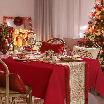 Imagem de Toalha de mesa sancua Retangular 137 x 274 cm Resistente a manchas