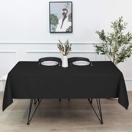 Imagem de Toalha de mesa sancua Retangular 152 x 213 cm Poliéster Preto