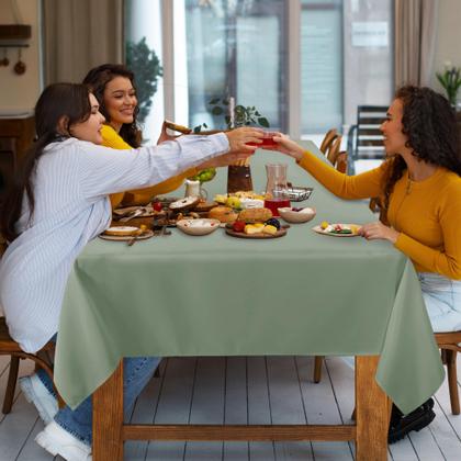 Imagem de Toalha de mesa sancua Retangular 152 x 213 cm Poliéster resistente a manchas