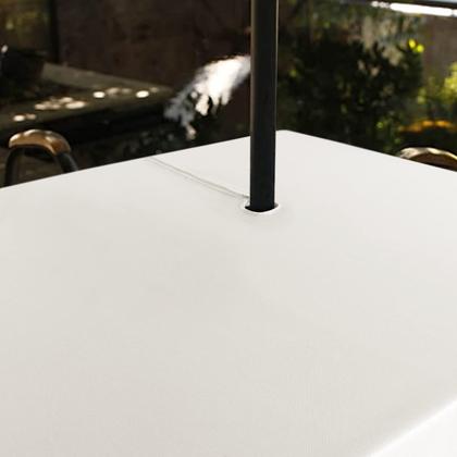 Imagem de Toalha de mesa SARAFLORA 152x305 cm com zíper impermeável bege