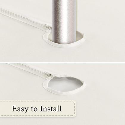 Imagem de Toalha de mesa SARAFLORA 152x305 cm com zíper impermeável bege