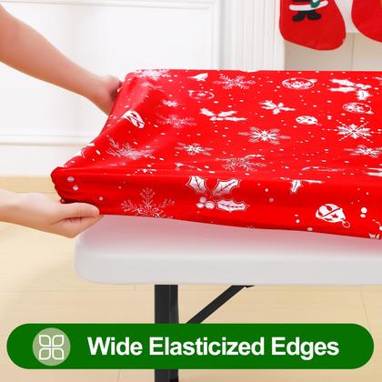Imagem de Toalha de mesa Smiry 76x183 cm, impermeável, elástica, ajustada
