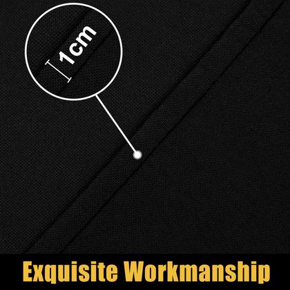 Imagem de Toalha de mesa Smiry impermeável, elástica, ajustada para mesa de 4 pés, preta