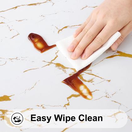 Imagem de Toalha de mesa Smiry impermeável, elástica, ajustada para mesa de 6 pés, branca