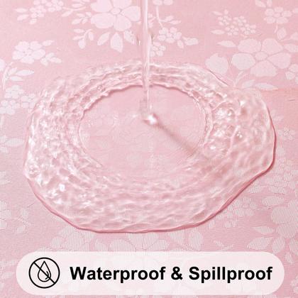 Toalha de mesa Smiry Waterproof Heavy Duty Vinil 150x150cm rosa Imagem de Toalha de mesa Smiry Waterproof Heavy Duty Vinil 150x150cm rosa