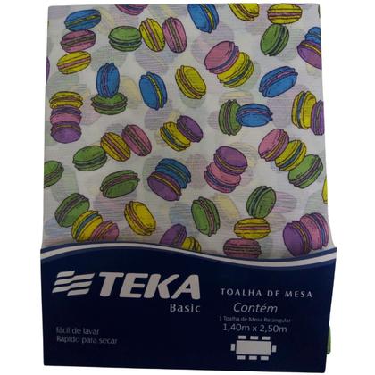 Imagem de Toalha de mesa teka basic retangular 6 lugares 140 x 210 cm