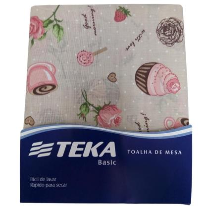 Imagem de Toalha de mesa teka basic retangular 8 lugares 140 x 250 cm