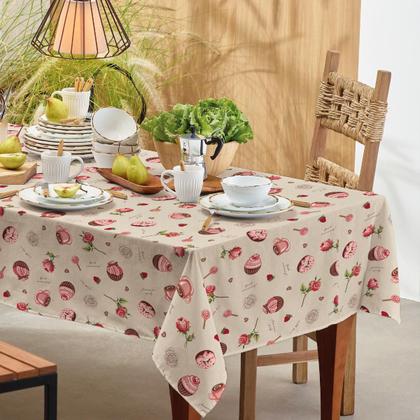 Imagem de Toalha de mesa teka basic retangular 8 lugares 140 x 250 cm