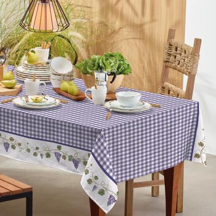 Imagem de Toalha de mesa teka basic retangular 8 lugares 140 x 250 cm
