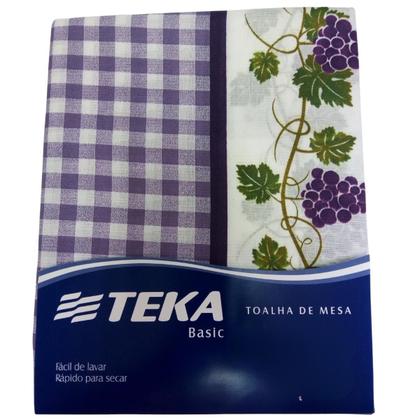 Imagem de Toalha de mesa teka basic retangular 8 lugares 140 x 250 cm