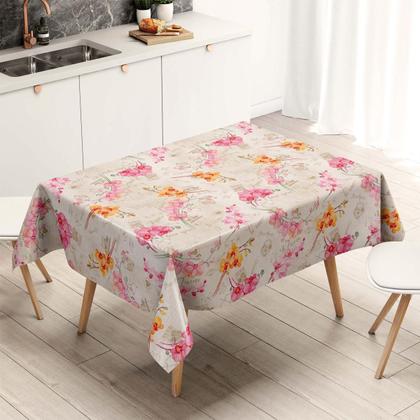 Imagem de Toalha de Mesa Térmica Orquídea 2,50x1,40m PVC 100% Res. 90C