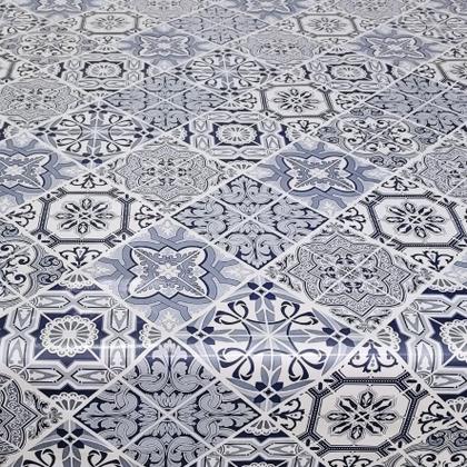 Imagem de Toalha De Mesa Térmica Pvc Impermeável Portuguesa Az 1,80 X 1,40