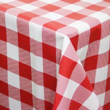 Imagem de Toalha de Mesa Xadrez Plástica Retangular Decoração Festa Junina Caipira Piquenique Restaurante Cantina Italiana